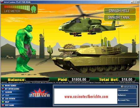 Online Casino Slot - HULK - Marvel Jackpot Videoslot - Bonusfeature